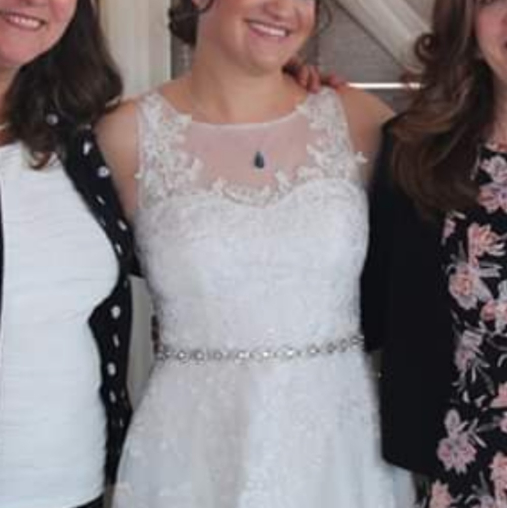 White Lace Bridal Shower or Cocktail Wedding Dress